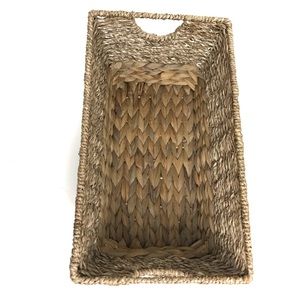 Woven Seagrass Rectangle Basket